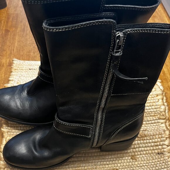 Women's Clark Comfort Leather Boots Sz 10M - Picture 3 of 6